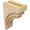 Ekena Millwork 4"W x 8"D x 12"H Classic Rockford Rough Cedar Woodgrain TimberThane Corbel, Primed Tan CORUR04X08X12ROCRCPR - alternate 5